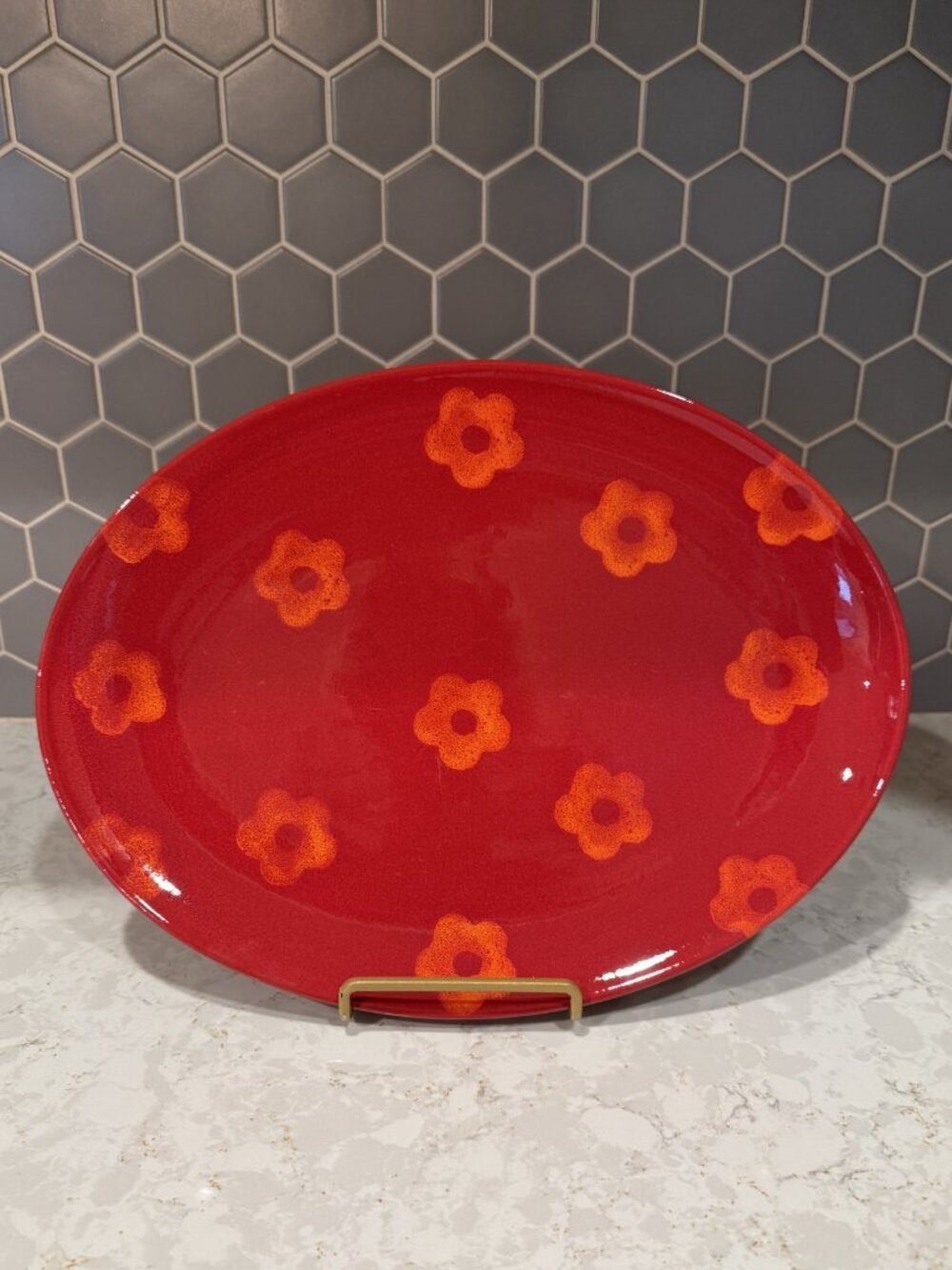 Waechtersbach Paradise Flowers Earthenware Serving Platter